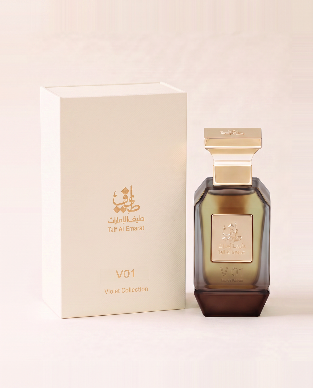 Flacone di V01, profumo arabo Taif Al Emarat